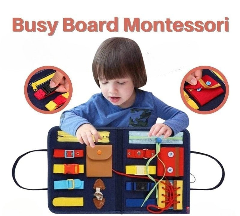 Dinosaur Adventure Felt Busy Board for Kids