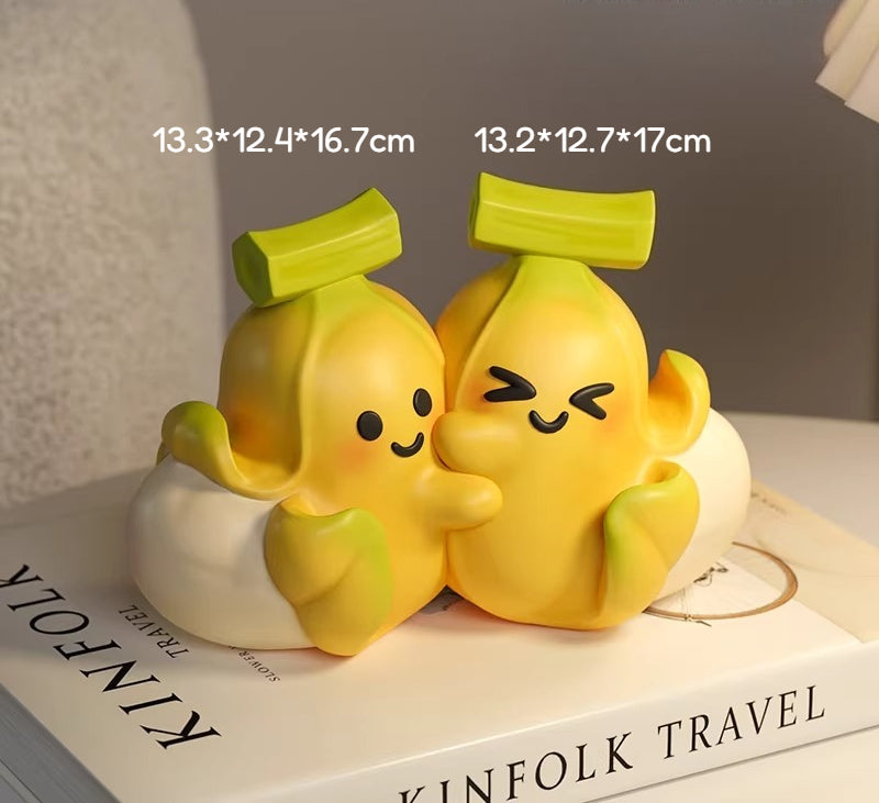 Banana Duck Figurine and Desktop Bookend