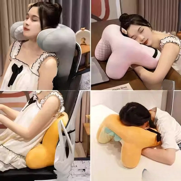 Plush Character Nap Pillow & Lumbar Cushion