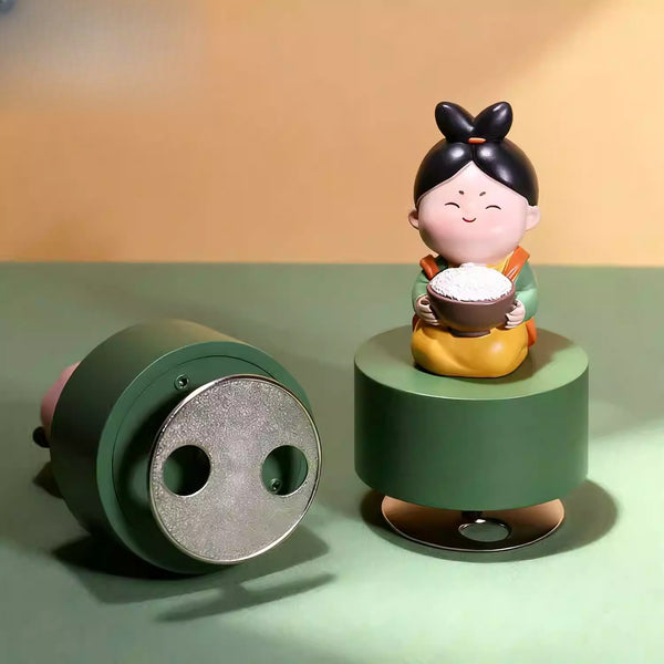 Tang Dynasty Lady Rotating Wooden Music Box