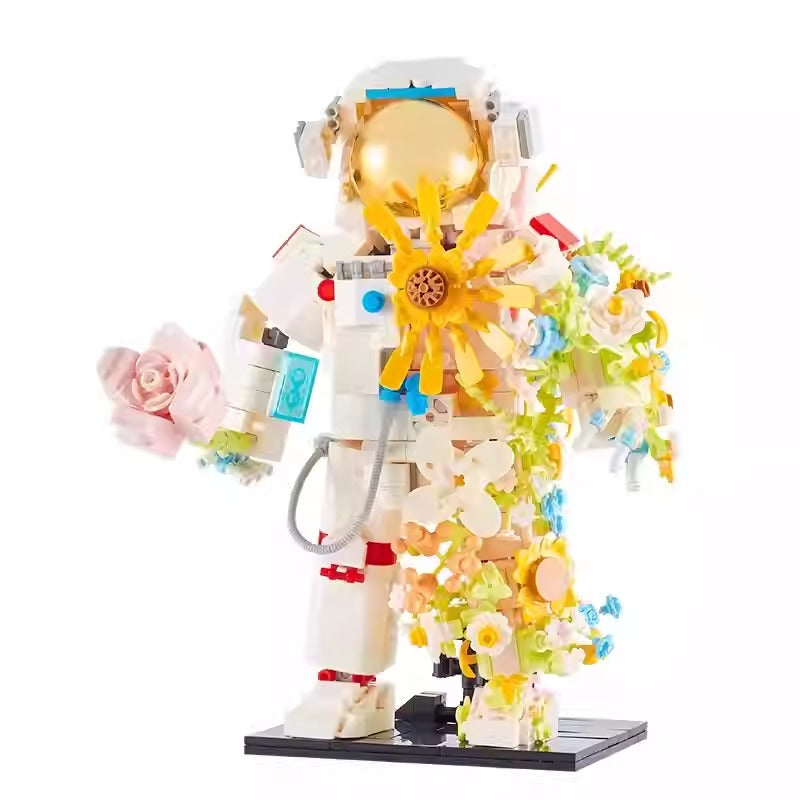 Astronaut Botanical Building Block Ornament