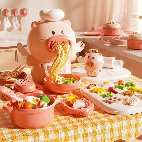 Pig Chef Noodle Maker and Modeling Dough Set