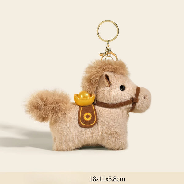 Plush Pony Bag Charm and Keychain