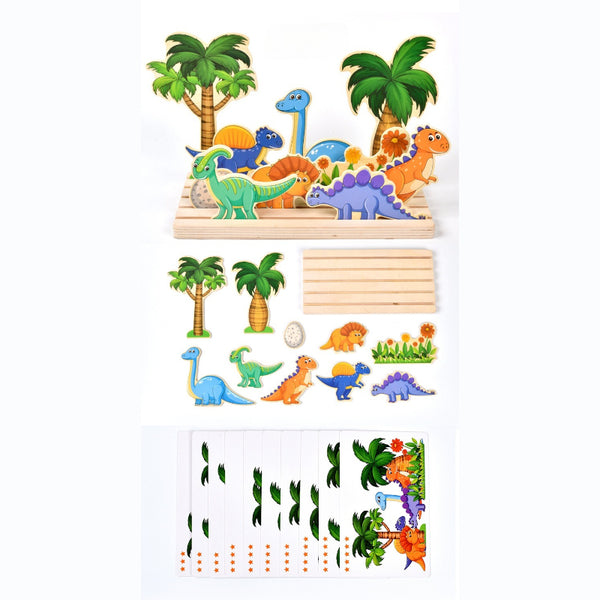 Wooden Early Learning Scene Puzzle Kit