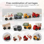 Silicone & Wood Convertible Vehicle Set