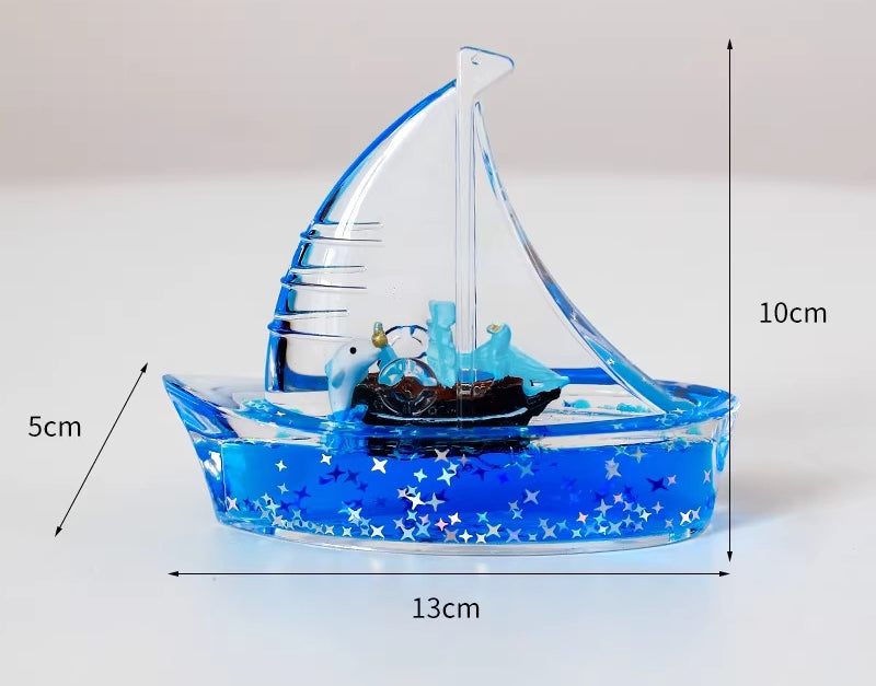 Liquid Motion Sailboat Desk Ornament