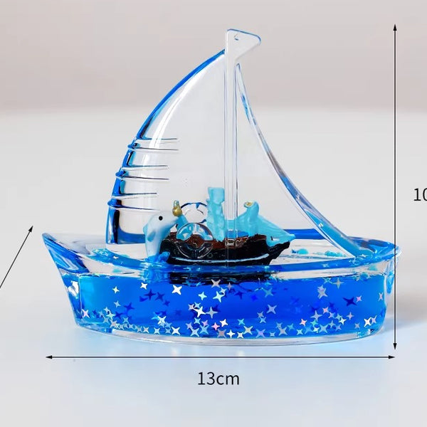Liquid Motion Sailboat Desk Ornament