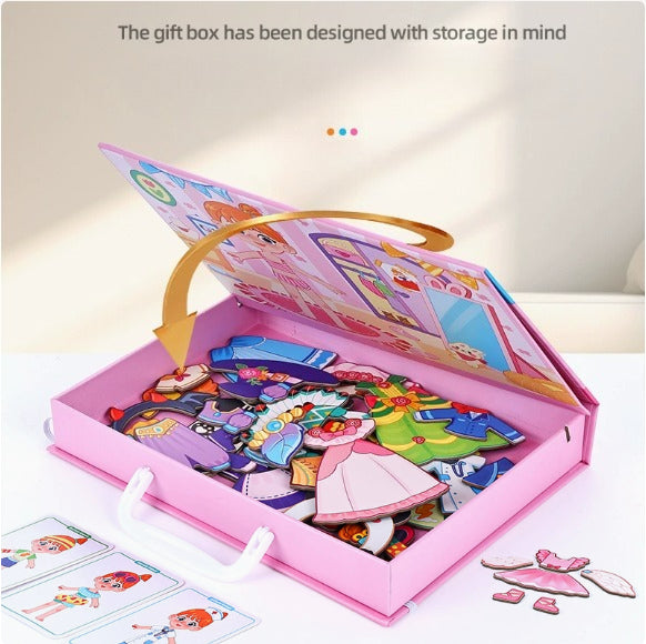 Magnetic Portable Dress-Up Activity Box