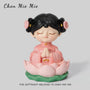 Meditating Lotus Girl Figurine