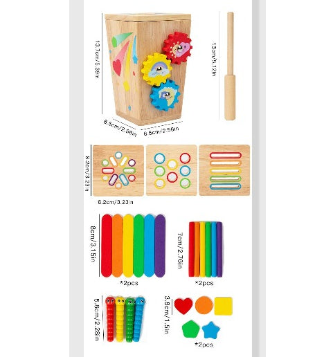 5-in-1 Wooden Montessori Activity Box