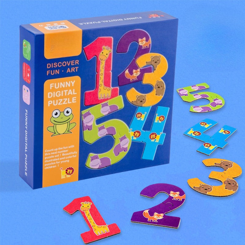 My First Match: Big Piece Animal Alphabet & Number Puzzles