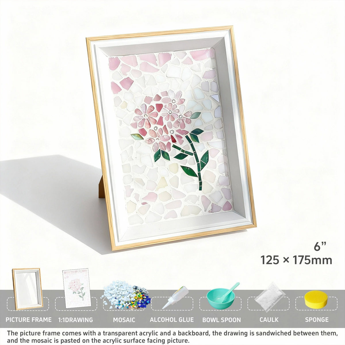 Mosaic Art Frame DIY Kit