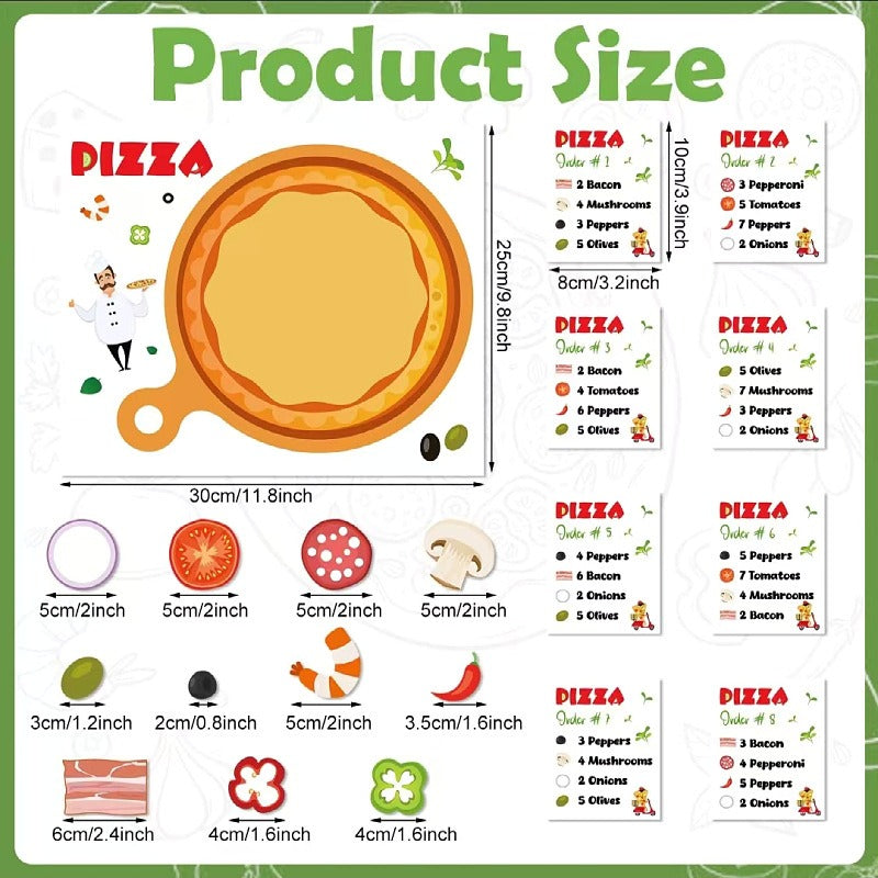 Felt Pizza Play Set for Kids