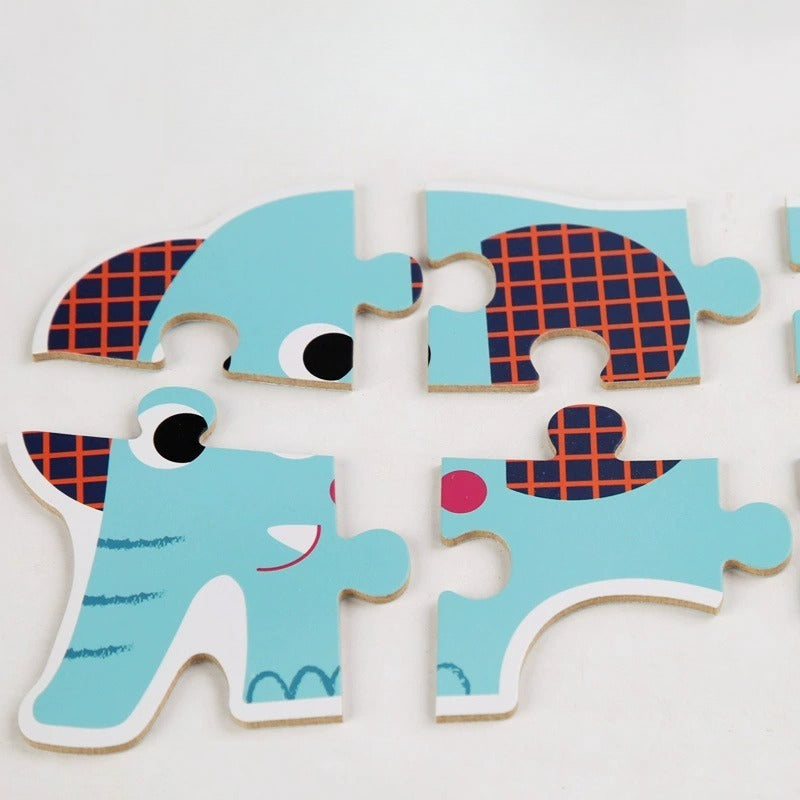 Kids' 6-in-1 Wooden Learning Puzzles - Assorted Themes