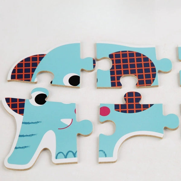 Kids' 6-in-1 Wooden Learning Puzzles - Assorted Themes