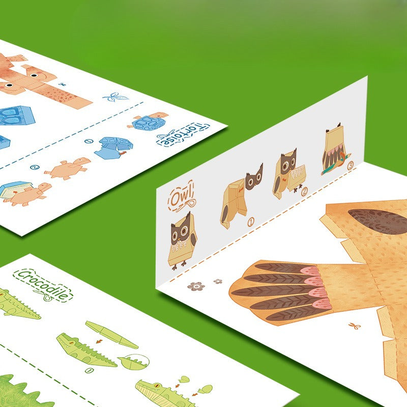 3D Paper Animal Craft Kit – Cut, Fold & Create
