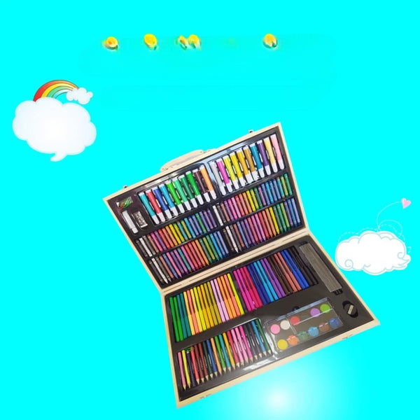 180-Piece Wooden Box Art Set