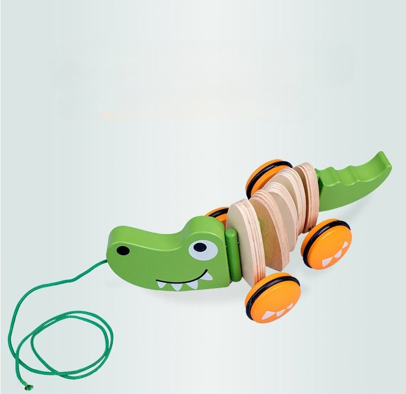 Wooden Pull-Along Animal Walker Toy