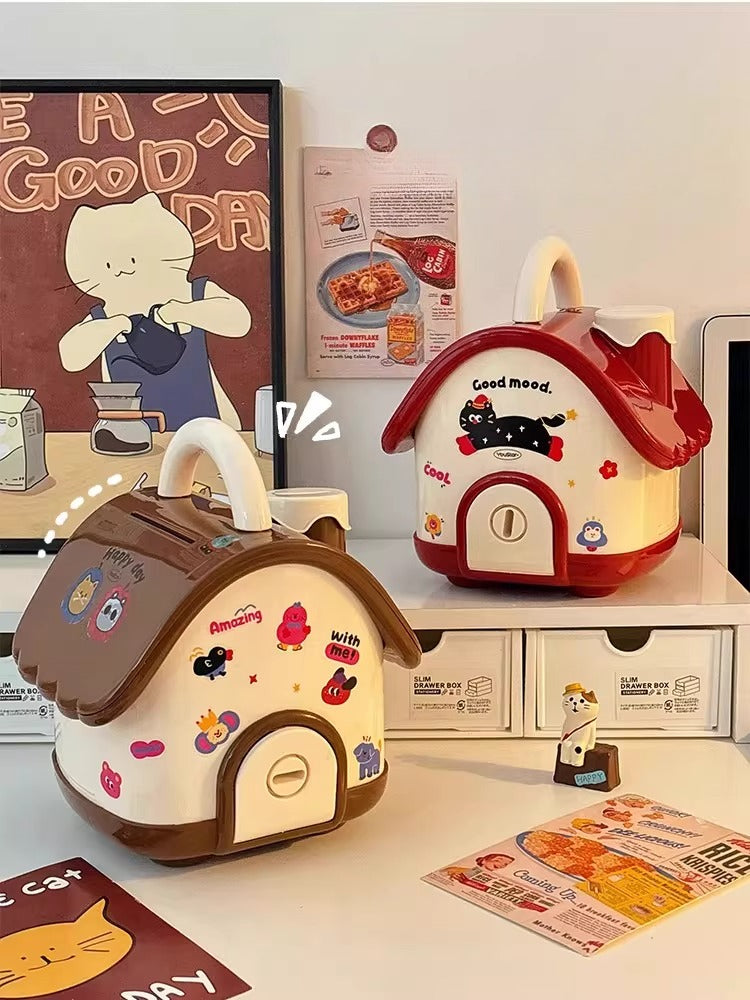 Whimsical Cottage Money Bank