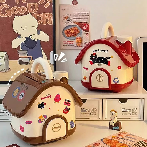 Whimsical Cottage Money Bank