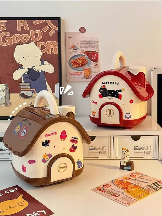 Whimsical Cottage Money Bank