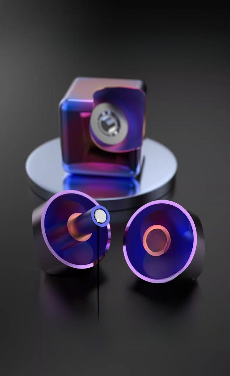 Kinetic Metal Cube Spinner and Desk Toy