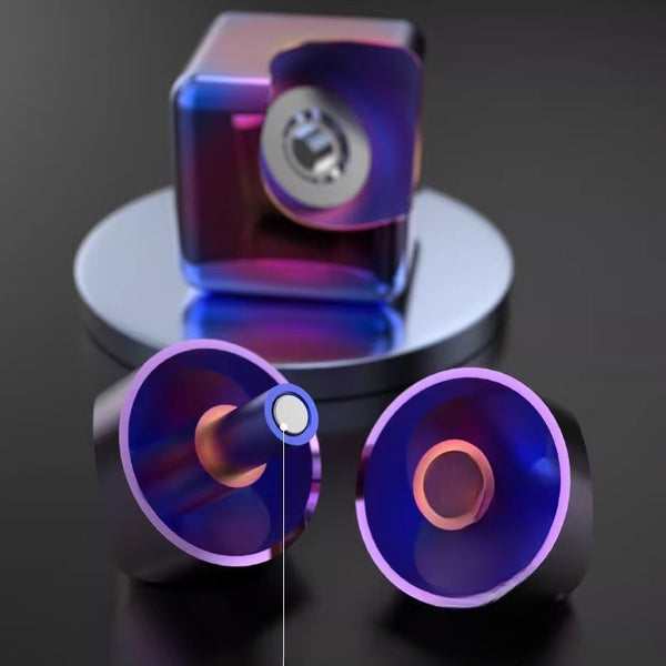 Kinetic Metal Cube Spinner and Desk Toy