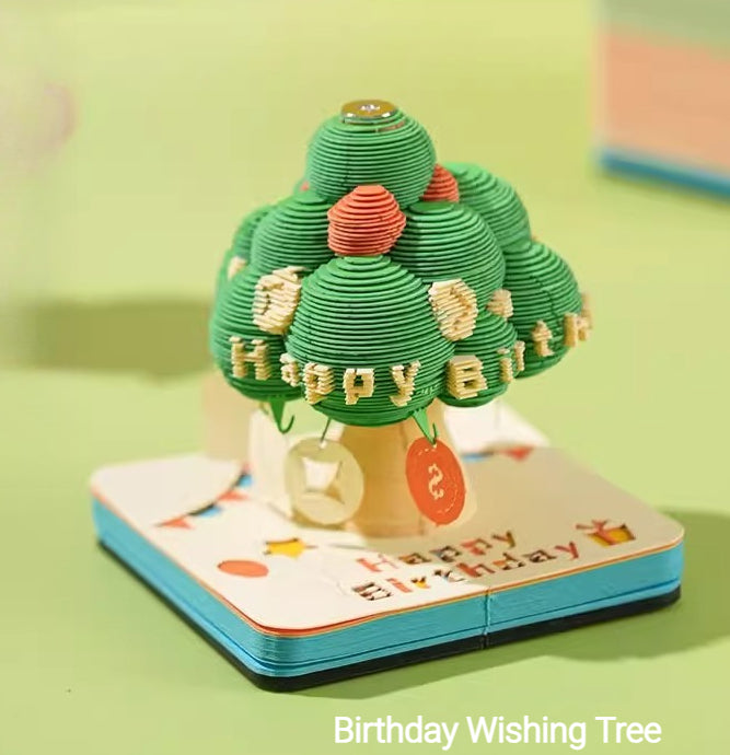 3D Paper Sculpture Memo Pad