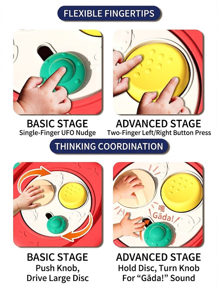 Infant & Toddler Rocket Bead Maze Activity Toy