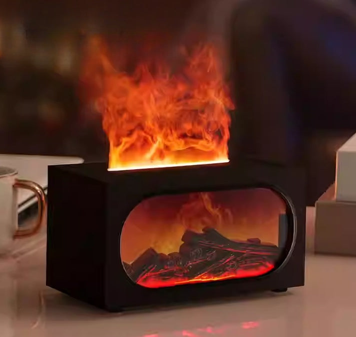 Miniature Fireplace Flame Humidifier
