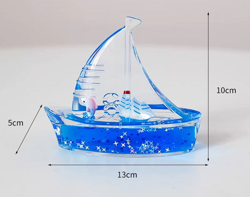 Liquid Motion Sailboat Desk Ornament