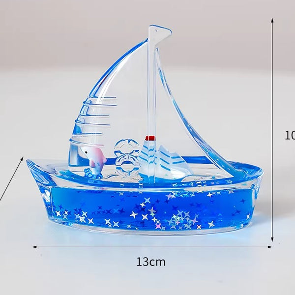 Liquid Motion Sailboat Desk Ornament