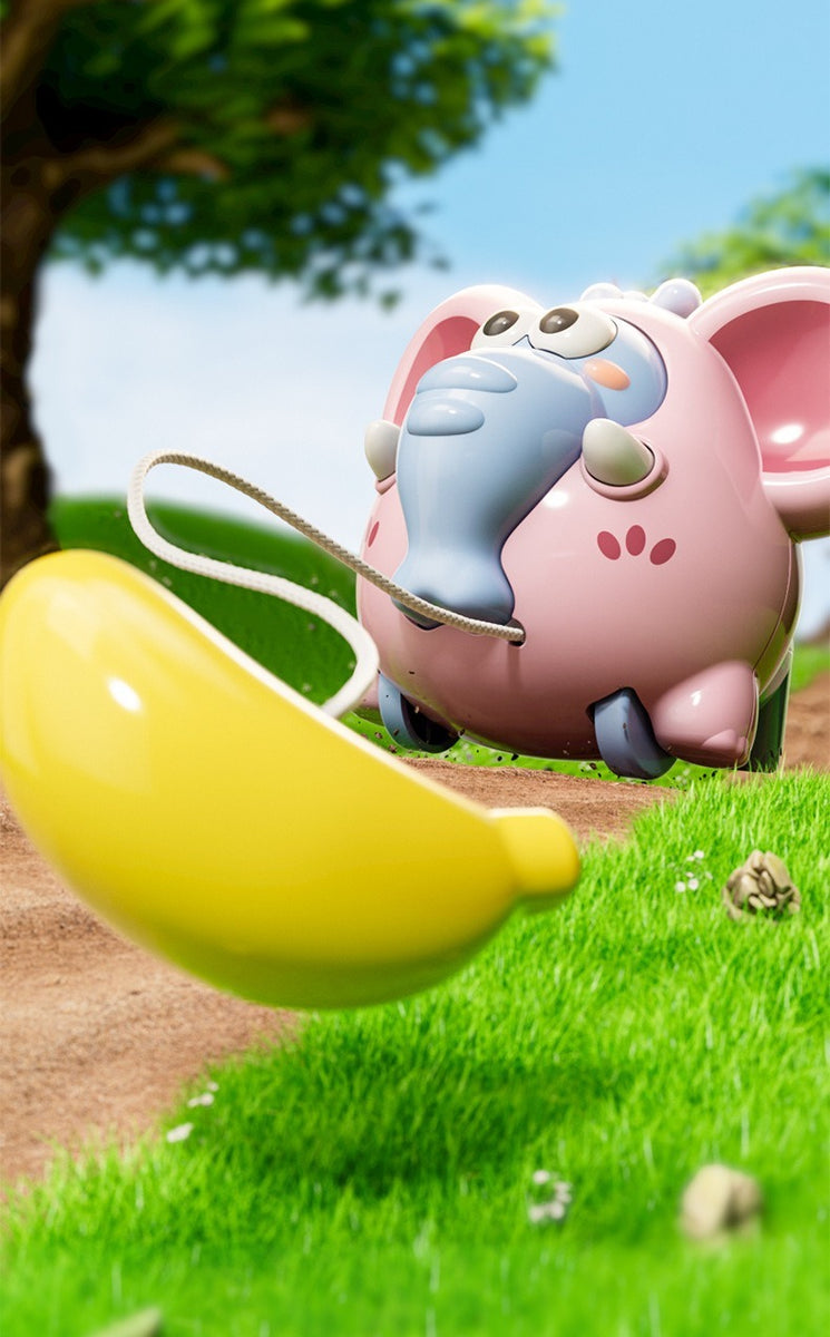 String Pull Elephant Toy