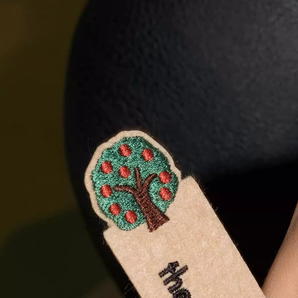 Embroidered Wool Felt Bookmark