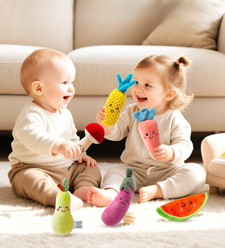Soft Vegetable and Fruit Rattle Set