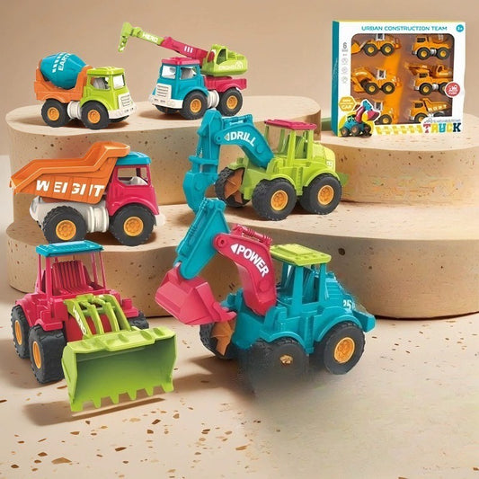 Urban Construction Vehicle Set - 6 Piece Collection