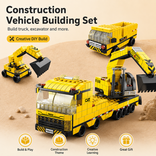 Build & Rebuild 6-in-1 Themed Building Blocks
