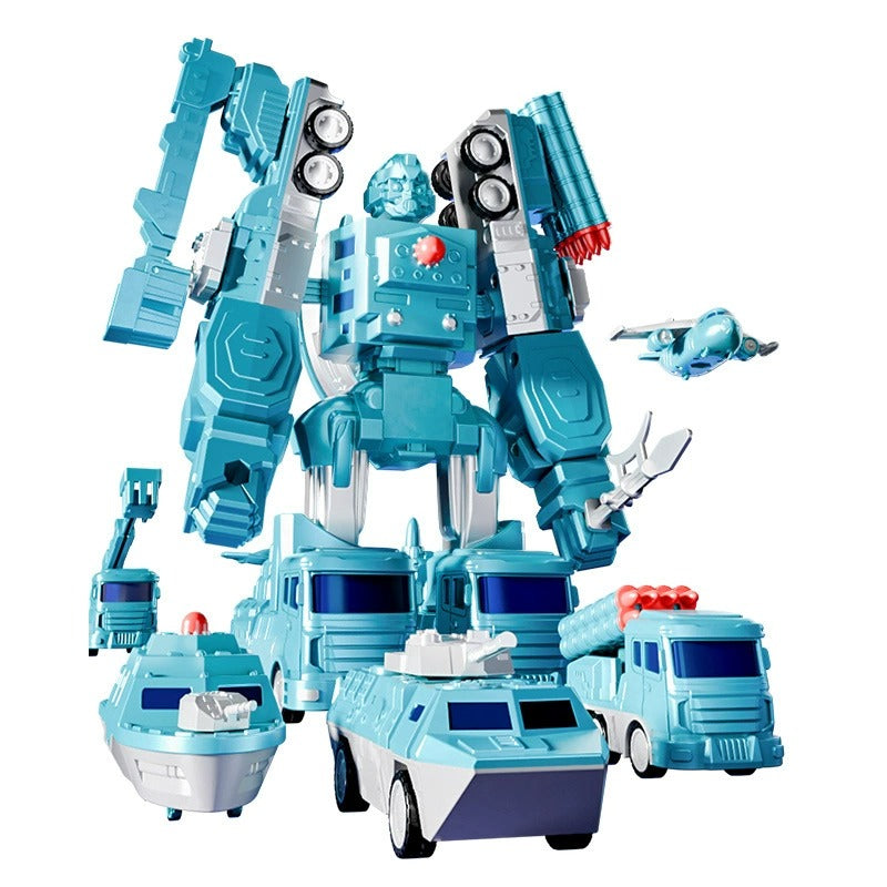 35-Piece Magnetic Military Transformation Set with Storage Box