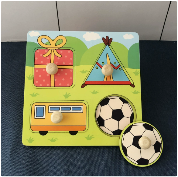 Wooden Peg Puzzle for Early Learning