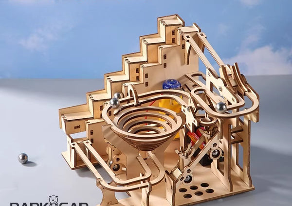DIY Wooden Marble Run Kit - Cloud Ladder