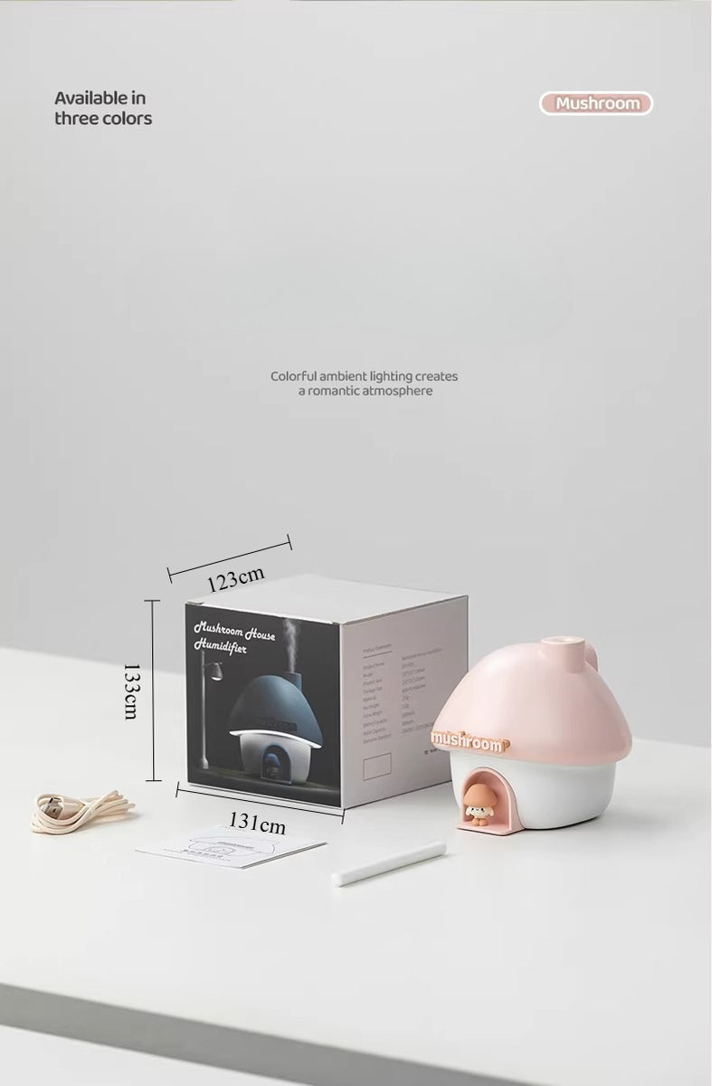 Mushroom House Humidifier and Sunset Night Light