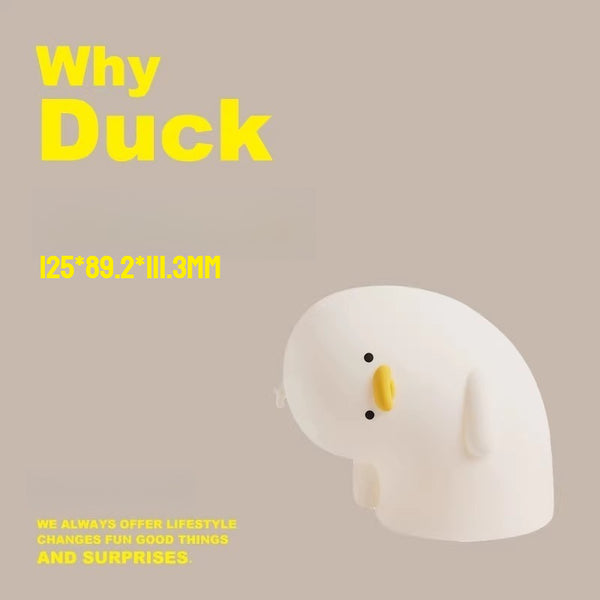 Squishy Duck Silicone Night Light