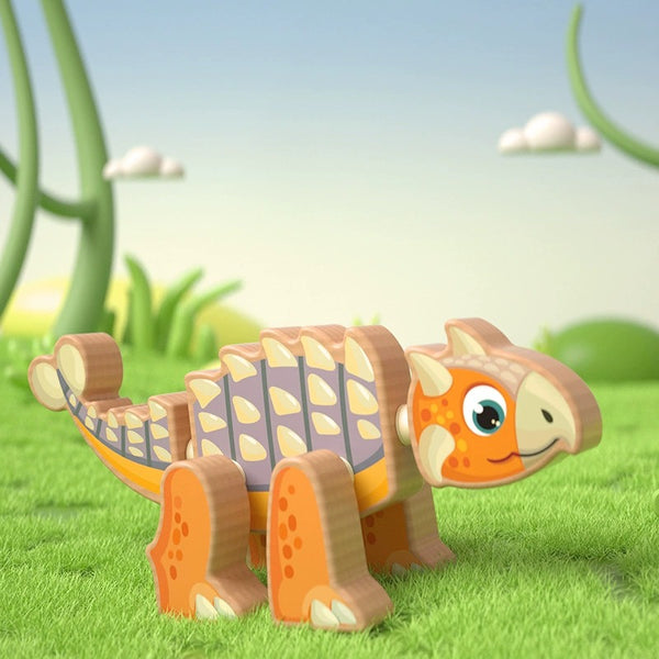 Wooden Dinosaur Assembly Puzzle