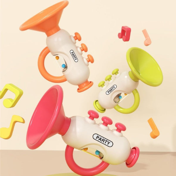 Mini Musical Trumpet Toy with Portable Lanyard