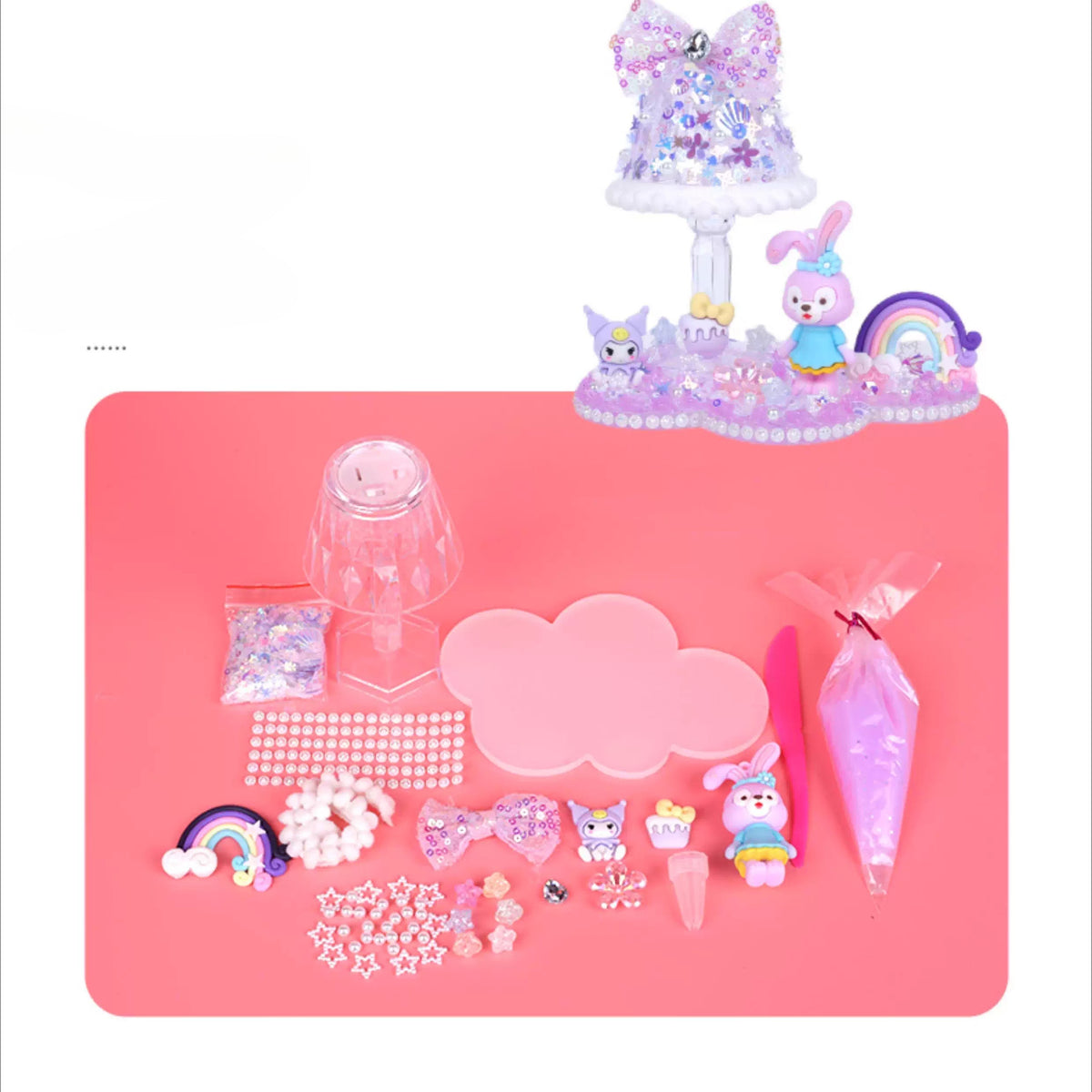 DIY Cream Glue Crystal Lamp Kit