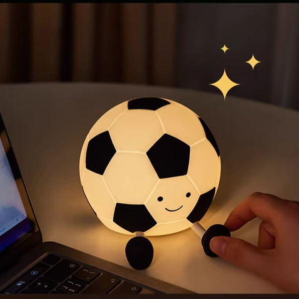 Soft Silicone Soccer Ball Night Light