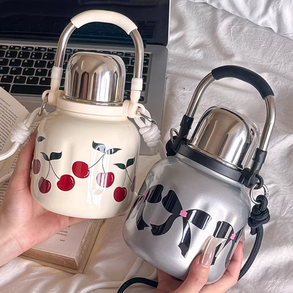 Large Capacity Stainless Steel Insulated Bottle with Handle