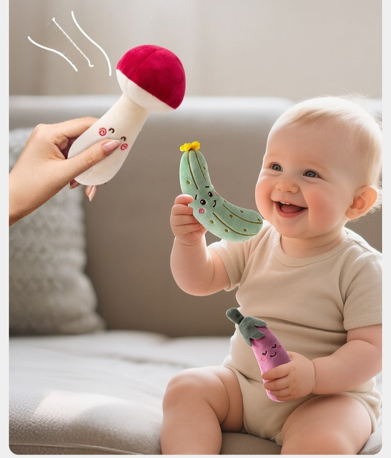 Soft Vegetable and Fruit Rattle Set