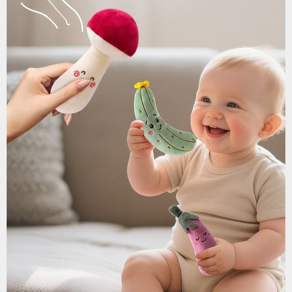Soft Vegetable and Fruit Rattle Set