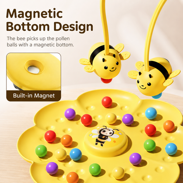 Magnetic Bee Headband Pollen Collecting Game